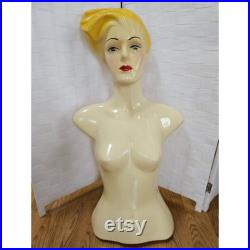 Fashino 1980s Female Form Mannequin Thailand Super Rad Hair