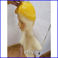 Fashino 1980s Female Form Mannequin Thailand Super Rad Hair