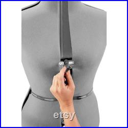 Female Adjustable Mannequin Dress Form Female With New Base Gray