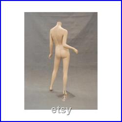 Female Adult Fleshtone Headless Fiberglass Full Body Mannequin with Metal Base A2BF