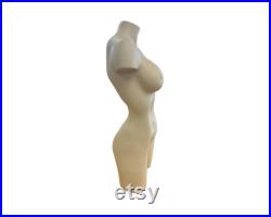 Female Brazilian Torso Mannequin Fiberglass Women's Torso Swimsuit Form Curvy Female Mannequin Form