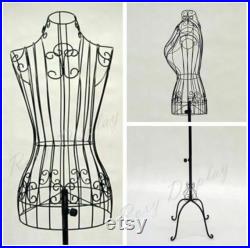 Female DRESS FORM Metal, Mannequin Torso, Clothing Store Decorative, Female Metal Wire Form,female mannequin,mannequin torso female