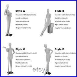 Female Full Body Display Mannequin, Luxury Brand Window Display Props Unique Design, Fashion Slim Body White Fiberglass Woman Dressform