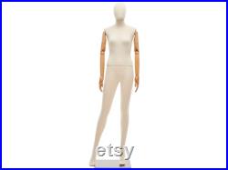 Female Full Body Fabric Wrapped Mannequin in Standing or Sitting Pose