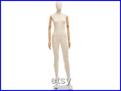 Female Full Body Fabric Wrapped Mannequin in Standing or Sitting Pose