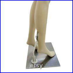 Female Full Body Realistic Mannequin Display Head Turns Dress Form w Base 69.29inches