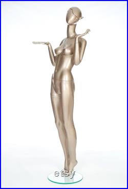 Female Full Size Display Mannequin, High Quality Female Mannequin, Gold Female Display Mannequin