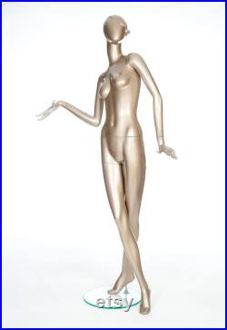Female Full Size Display Mannequin, High Quality Female Mannequin, Gold Female Display Mannequin