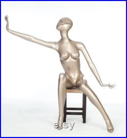 Female Full Size Display Mannequin, High Quality Female Mannequin, Gold Female Display Mannequin