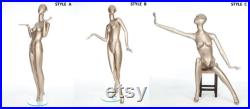 Female Full Size Display Mannequin, High Quality Female Mannequin, Gold Female Display Mannequin