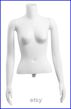 Female Headless Torso Mannequin with Arms on Base (MP Series by TSC Forms)