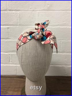 Female Linen Mannequin head with pole and base