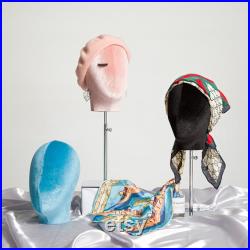 Female Male Velvet Head Mannequin Head,Hat Jewelry Cap Wig Display Head Model ,Clothing Store Window Display Head Dummy