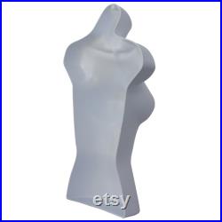 Female Mannequin Body Form Hanging Torso Bust Display Plastic 3 4 White Female Mannequin Body Form Hanging Torso Bust Display Plastic 3 4 White