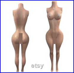 Female Mannequin Curvy Armless, Removable Arms, or Head and Removable Arms Air Shipping To Canada 7-14 Days. CN Customers Only