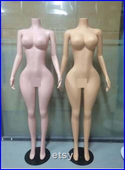 Female Mannequin Curvy Armless, Removable Arms, or Head and Removable Arms Air Shipping To Canada 7-14 Days. CN Customers Only