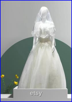 Female Mannequin Full Body with Head and Arm, Color, Shiny White, metal stand 72 inches tall, plastic, detachable parts