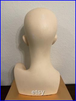 Female Mannequin Head Noriko Wig Head Makeup Vintage Lady Head Hat Display