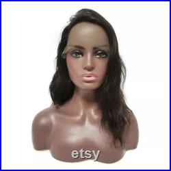 Female Mannequin Head With Shoulders For Wig Display, Mannequin For Jewelry Display