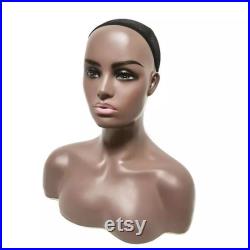 Female Mannequin Head With Shoulders For Wig Display, Mannequin For Jewelry Display