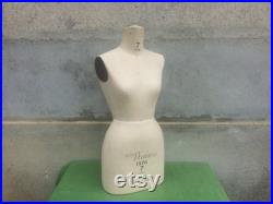 Female Mannequin Torso Body, Dressmakers or Tailors Dummy, French Vintage Dress Makers Form, Seamstress Gifts, Found And Flogged