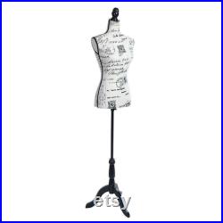 Female Mannequin Torso Dress Form With Tripod Stand Display Foam Clothing