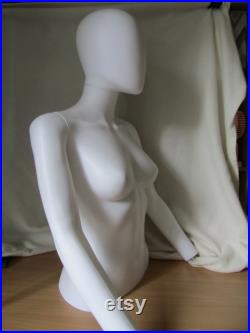 Female Mannequin Torso Head and arms Plastic