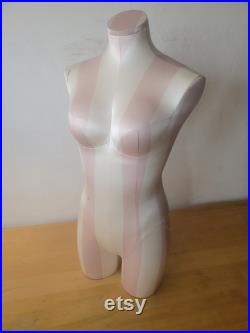 Female Mannequin Torso Upholstered Blouse Jacket Form Women's Garment Display