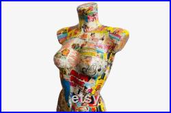 Female Torso Vintage Comic Mannequin Vintage Comic Mannequin Shop Display Female Body Mannequin Vintage Mannequin Torso