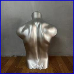 Fiberglass Fashion Male Sport Mannequin Torso,Elbow,Arms,Waist And Hip Protector Props,Silver Mannequin Props for Athletic Brace Display