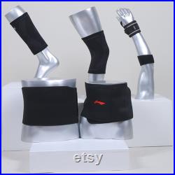 Fiberglass Fashion Male Sport Mannequin Torso,Elbow,Arms,Waist And Hip Protector Props,Silver Mannequin Props for Athletic Brace Display