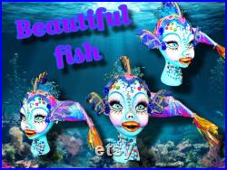 Fish Girl Mannequin, Rainbow Fish Girl, Fish Head