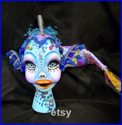 Fish Girl Mannequin, Rainbow Fish Girl, Fish Head