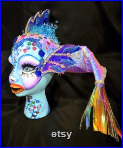 Fish Girl Mannequin, Rainbow Fish Girl, Fish Head