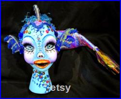 Fish Girl Mannequin, Rainbow Fish Girl, Fish Head