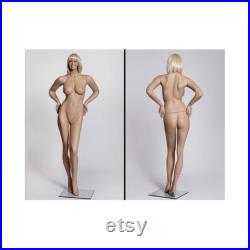 Fleshtone Realistic Female Full Body Mannequin with Wig MZ-MARY