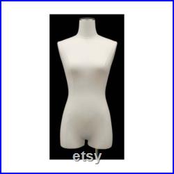 Form White Mannequin Torso with Thighs and Base