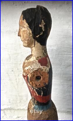 French 18th Century Wood Doll's Dressmaking Dummy
