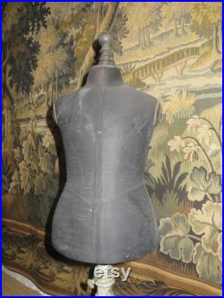 French Antique Childs Mannequin Dress Form 1860 70