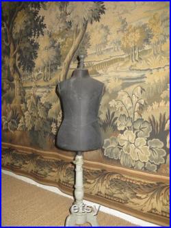 French Antique Childs Mannequin Dress Form 1860 70