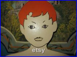 French Wooden Vintage Shop Mannequin Childs Display Clothes Hanger.
