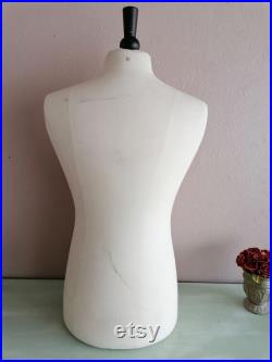 French vintage male tabletop tailors manikin