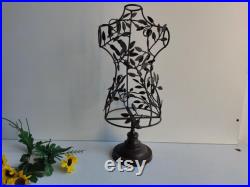 French vintage, metal small table mannequin, mid century shop home display.