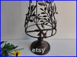 French vintage, metal small table mannequin, mid century shop home display.