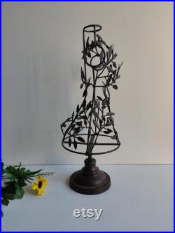 French vintage, metal small table mannequin, mid century shop home display.