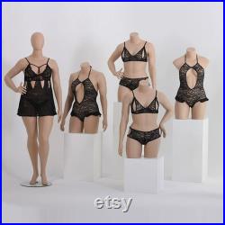 Full Body Female Plus Size Mannequin,Half Body Women Plus Size Dress Form Model,Big Breast Lingerie Swimsuit Pant Bikini Underwear Mannequin