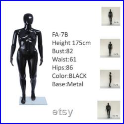 Full Body Mannequin Shop Display Model with Metal Base Portable and Rotatable Tailor's Dummy Dressmaker