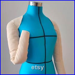 Full-Scale Mannequin Arms for Pinnable or Non-Pinnable Dress Form (Mannequin Not Included)