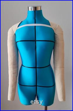 Full-Scale Mannequin Arms for Pinnable or Non-Pinnable Dress Form (Mannequin Not Included)