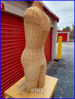 Full Torso Wicker Mannequin